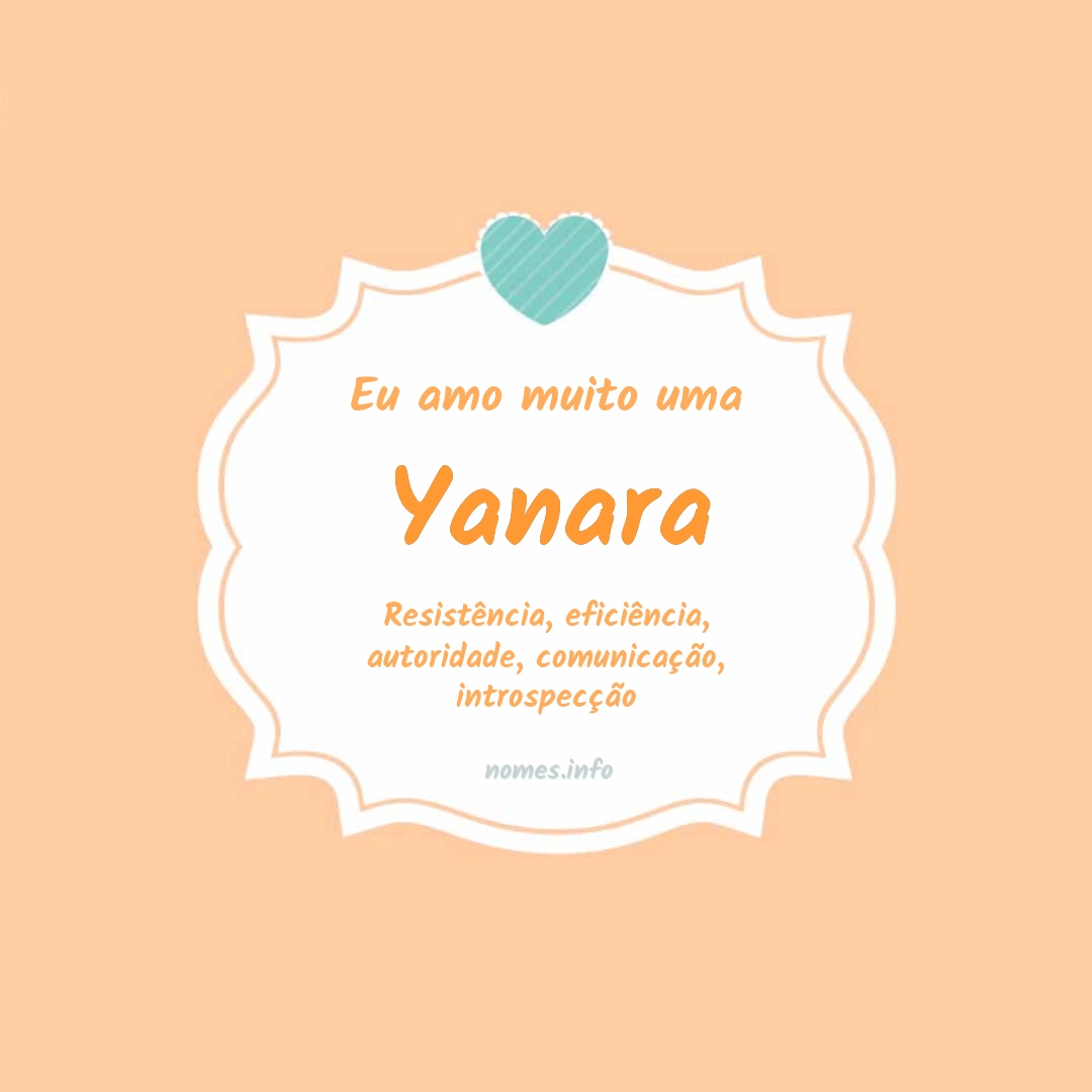 Eu amo muito Yanara