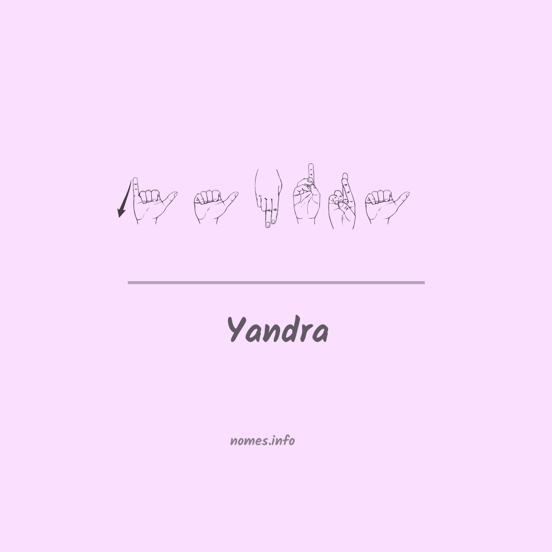 Yandra em Libras