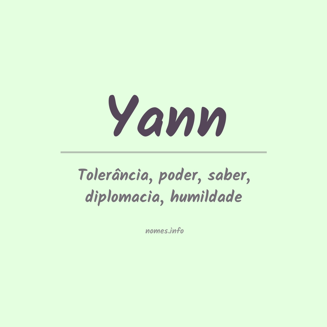 Significado do nome Yann