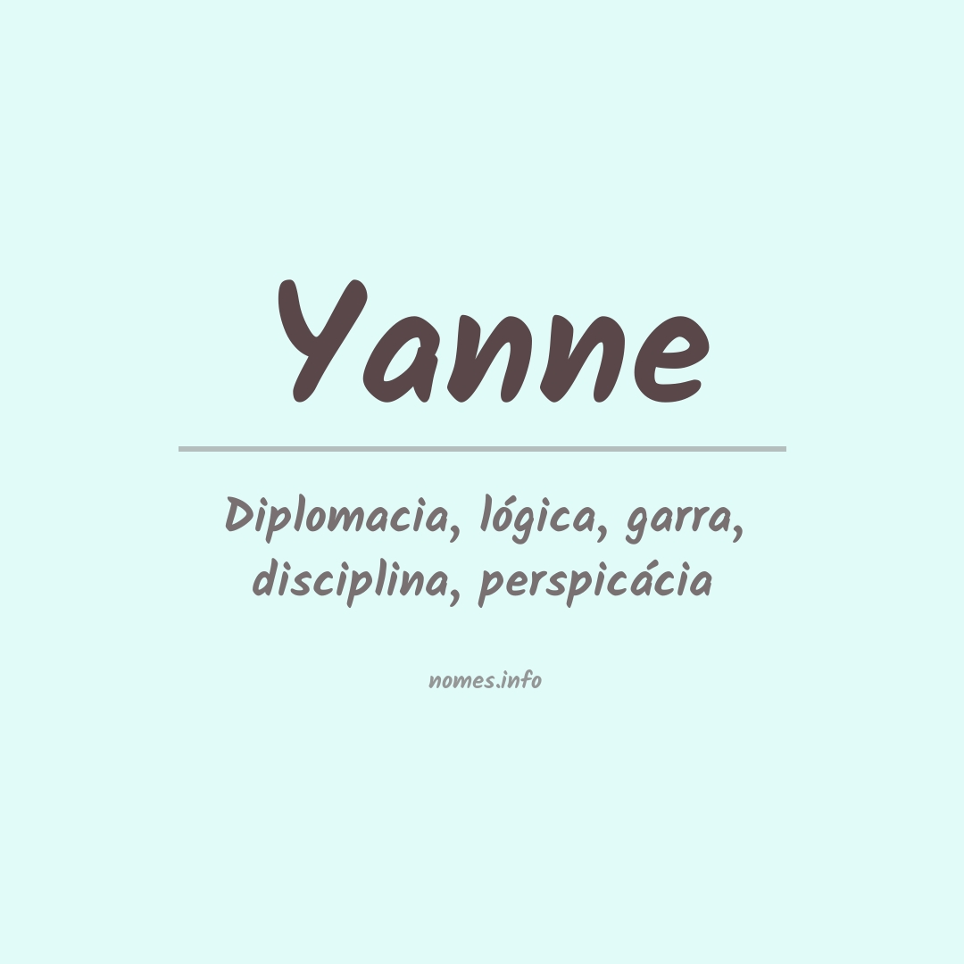 Significado do nome Yanne