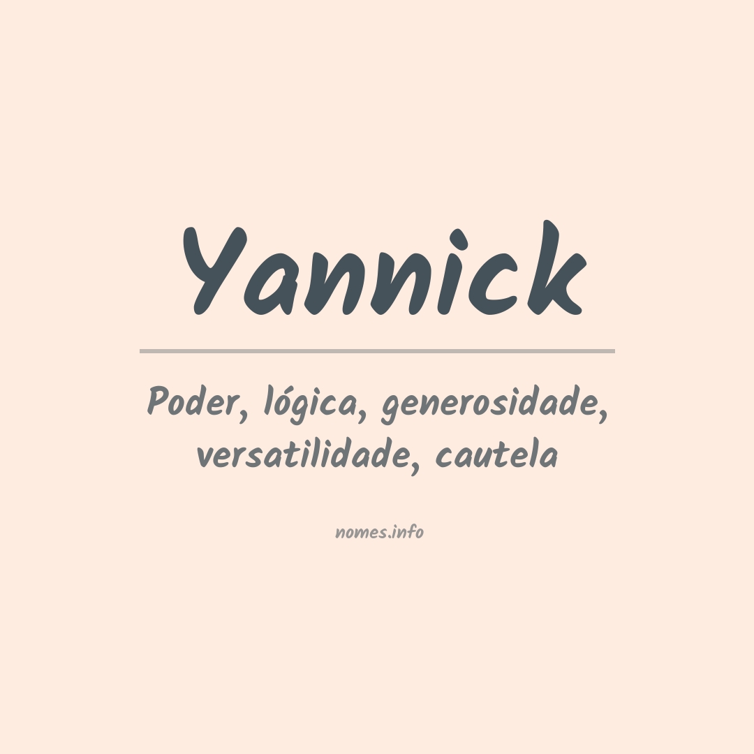 Significado do nome Yannick