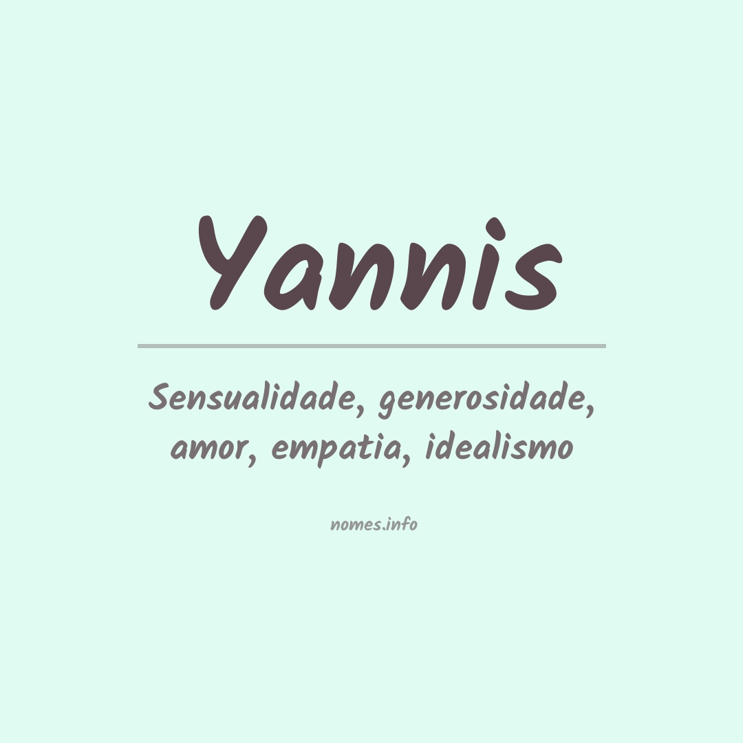 Significado do nome Yannis