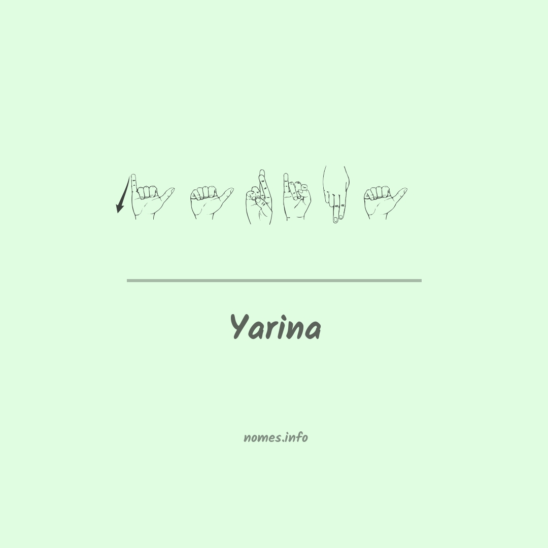 Yarina em Libras