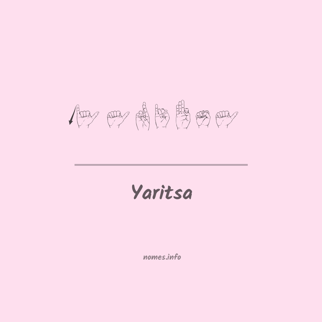 Yaritsa em Libras
