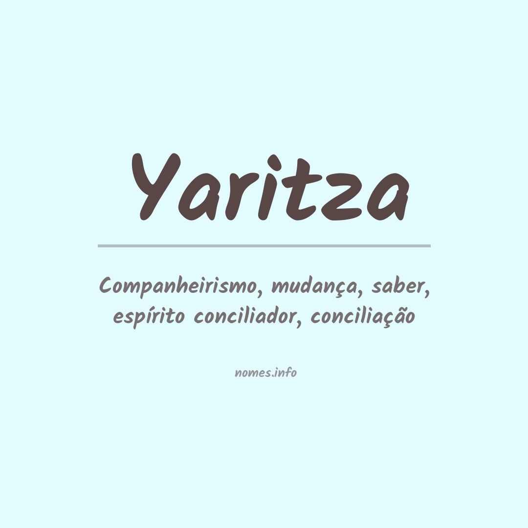 Significado do nome Yaritza