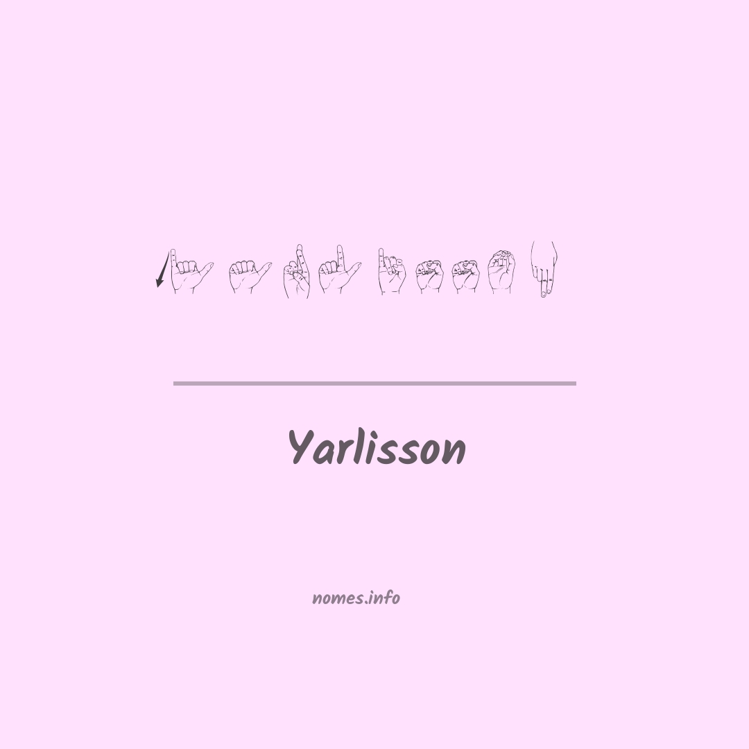 Yarlisson em Libras