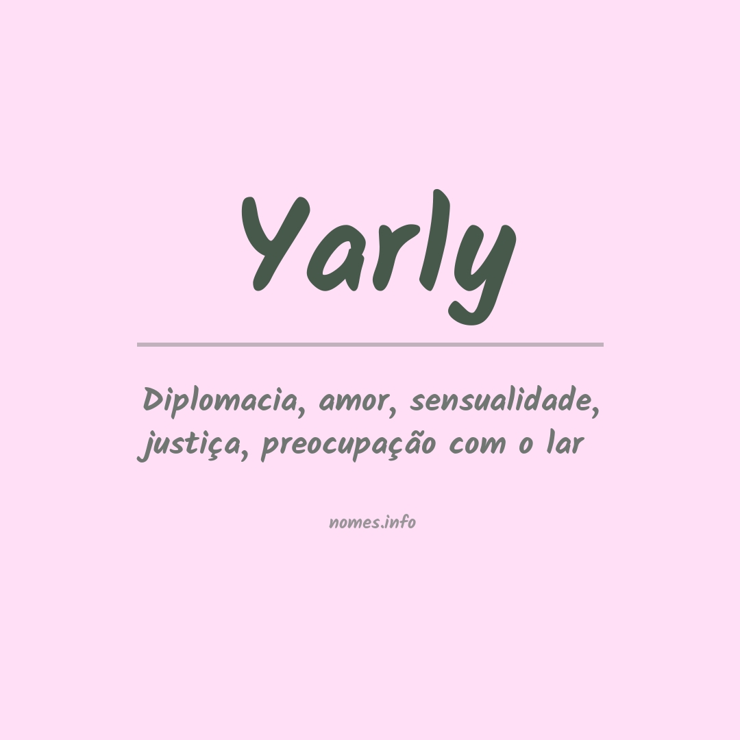 Significado do nome Yarly