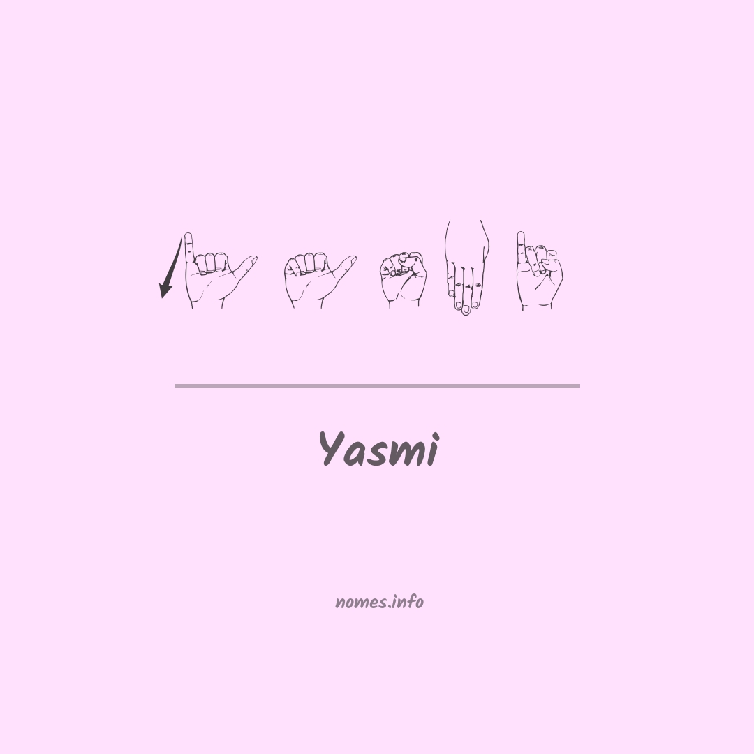 Yasmi em Libras