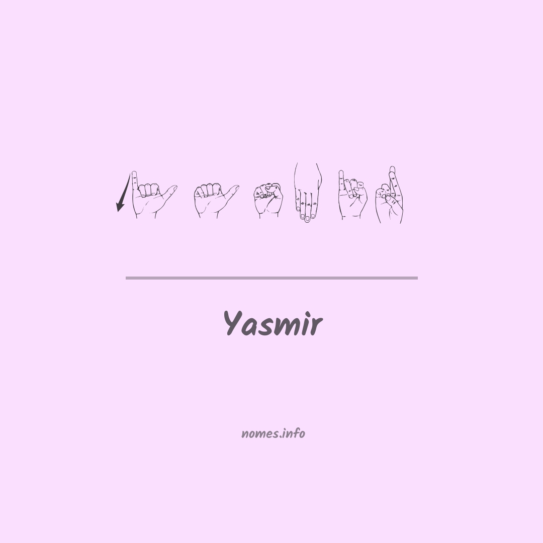 Yasmir em Libras