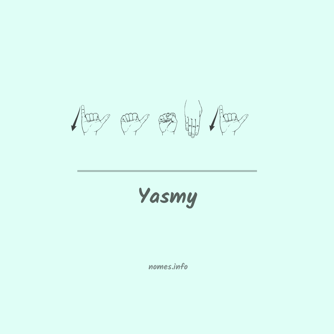 Yasmy em Libras