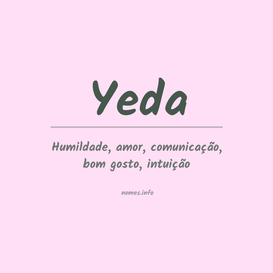 Significado do nome Yeda