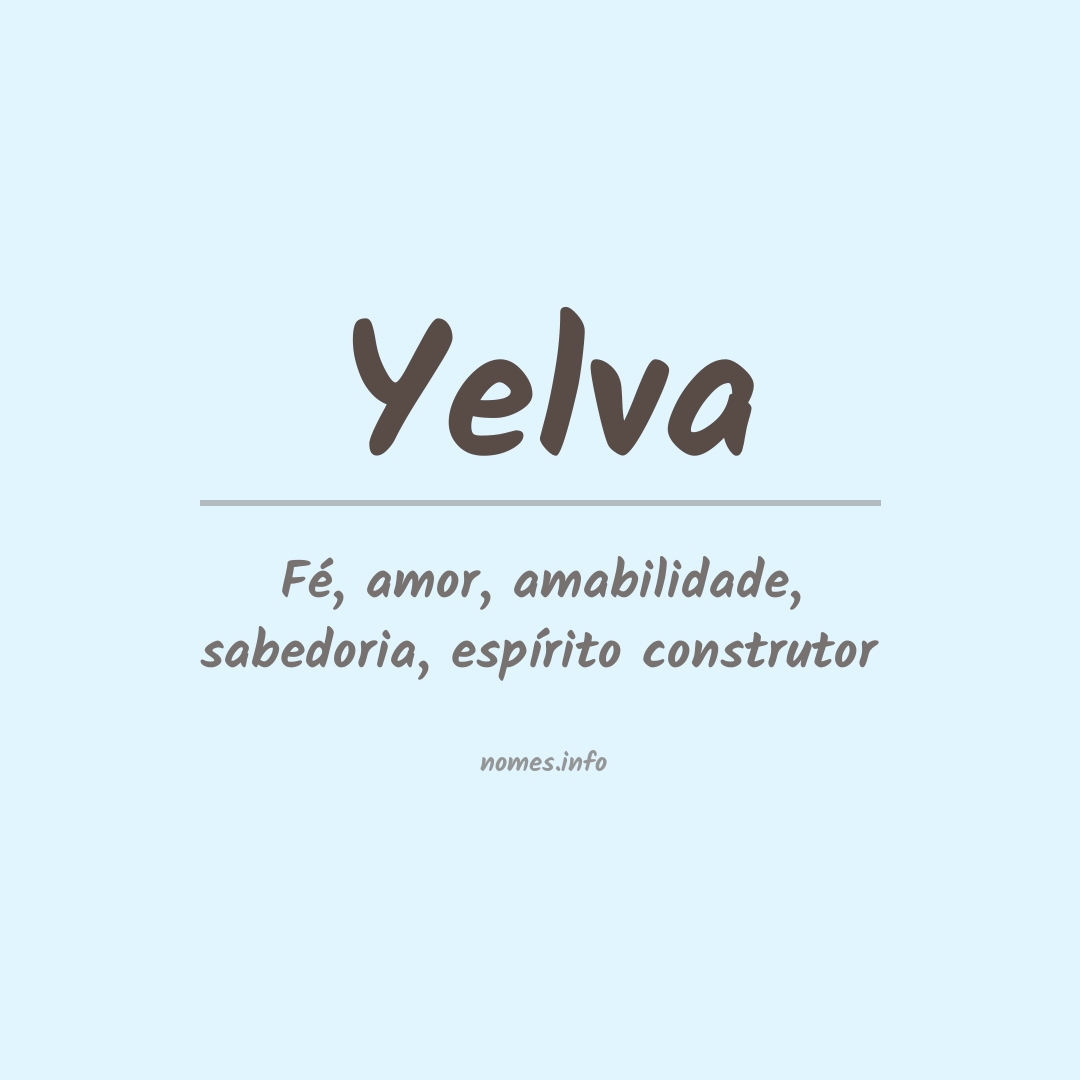 Significado do nome Yelva