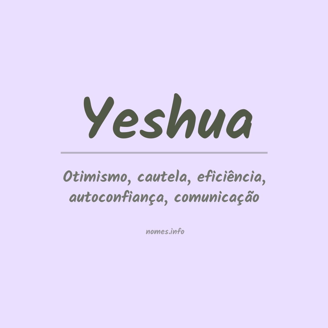 Significado do nome Yeshua