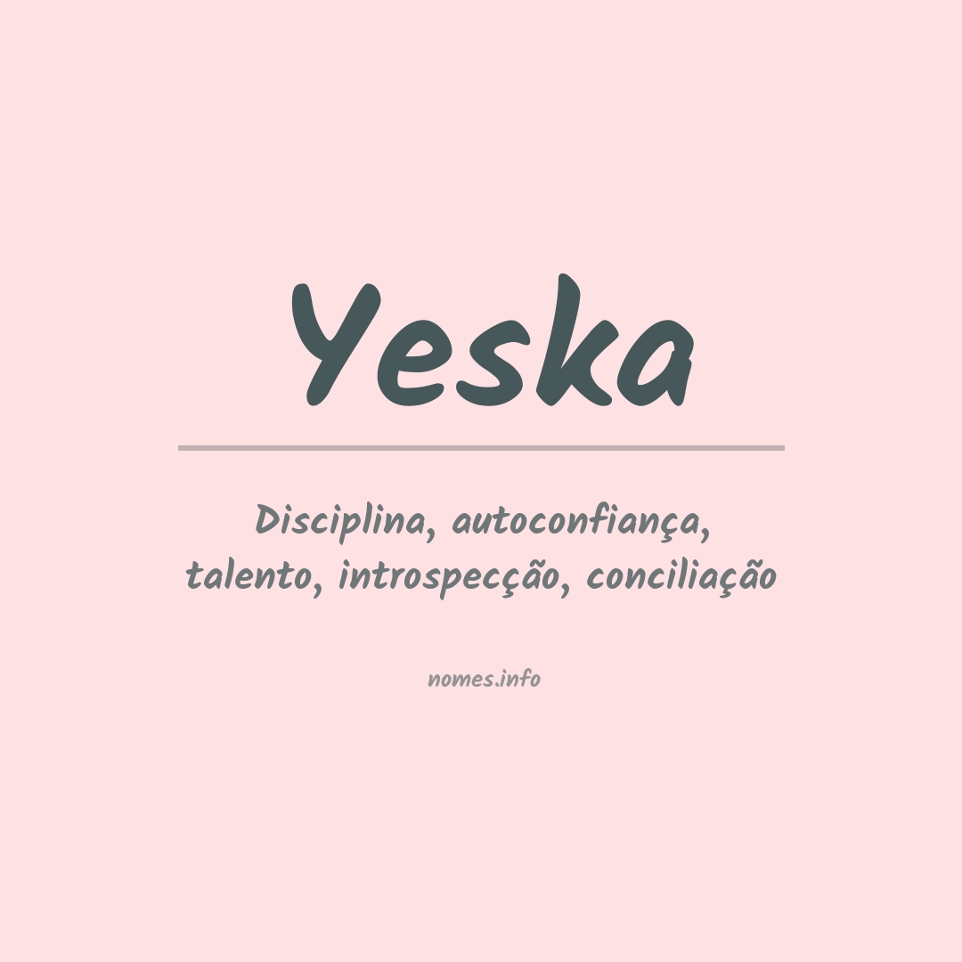 Significado do nome Yeska