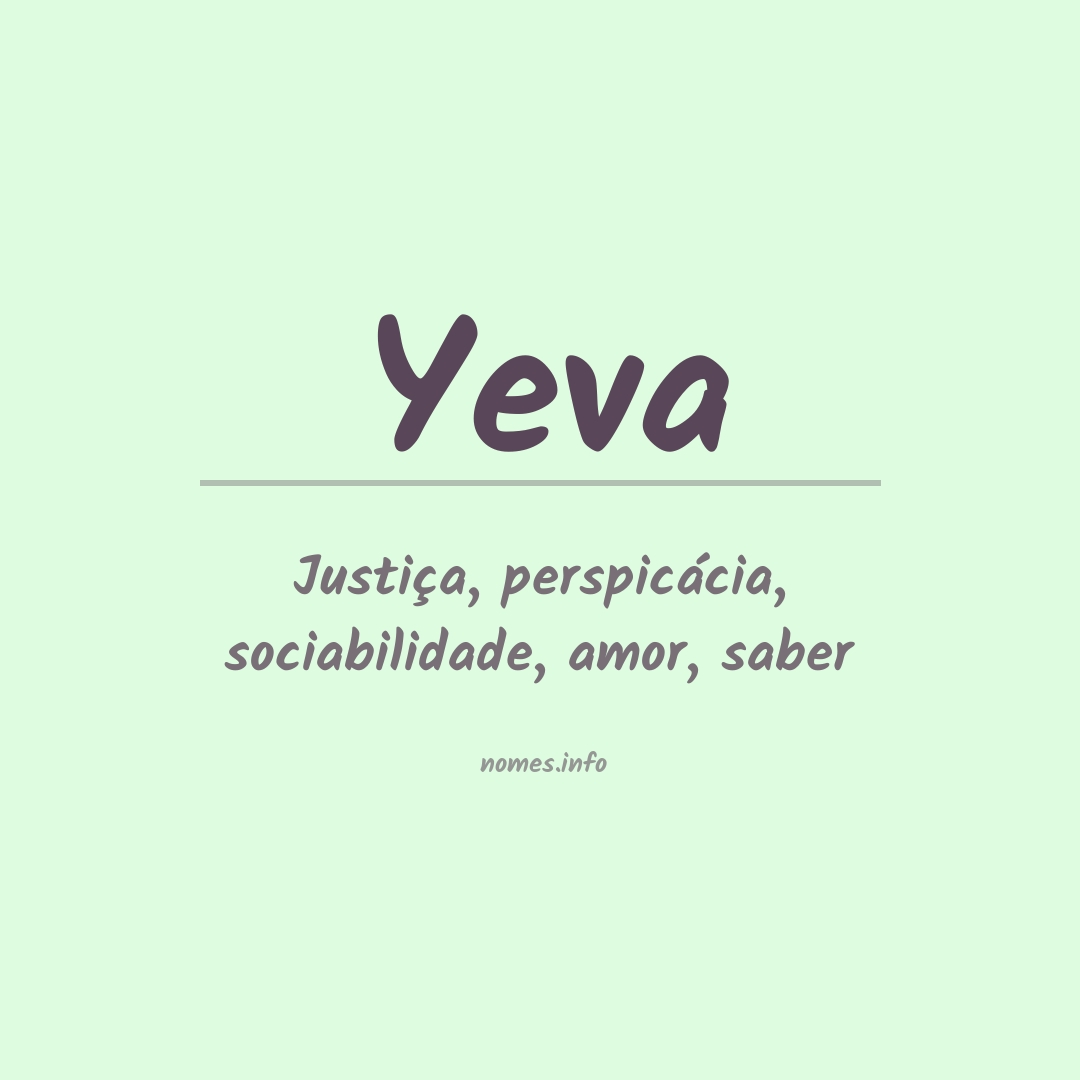 Significado do nome Yeva