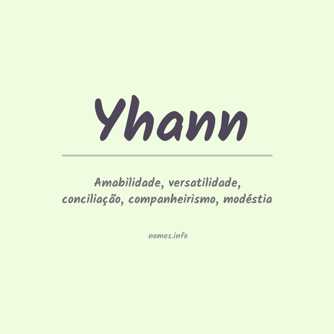 Significado do nome Yhann