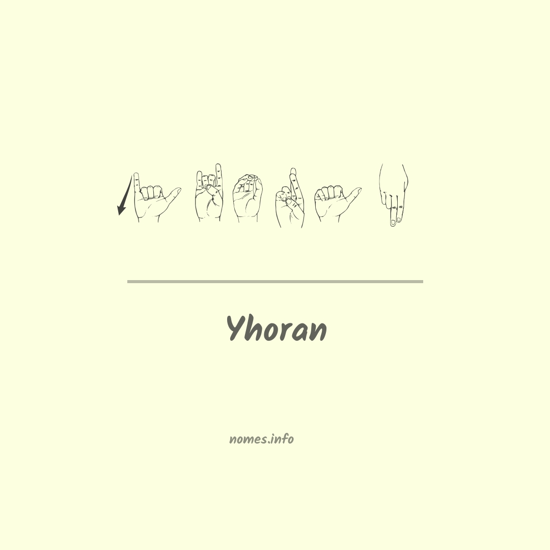 Yhoran em Libras
