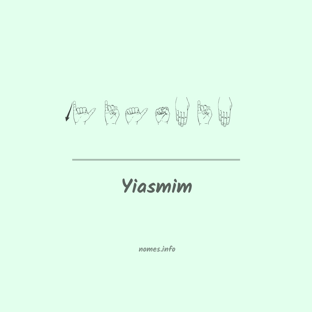 Yiasmim em Libras