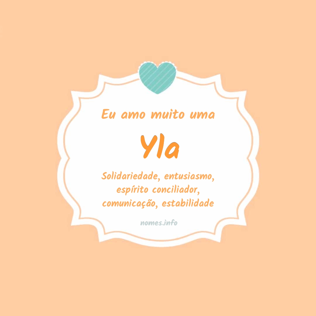 Eu amo muito Yla