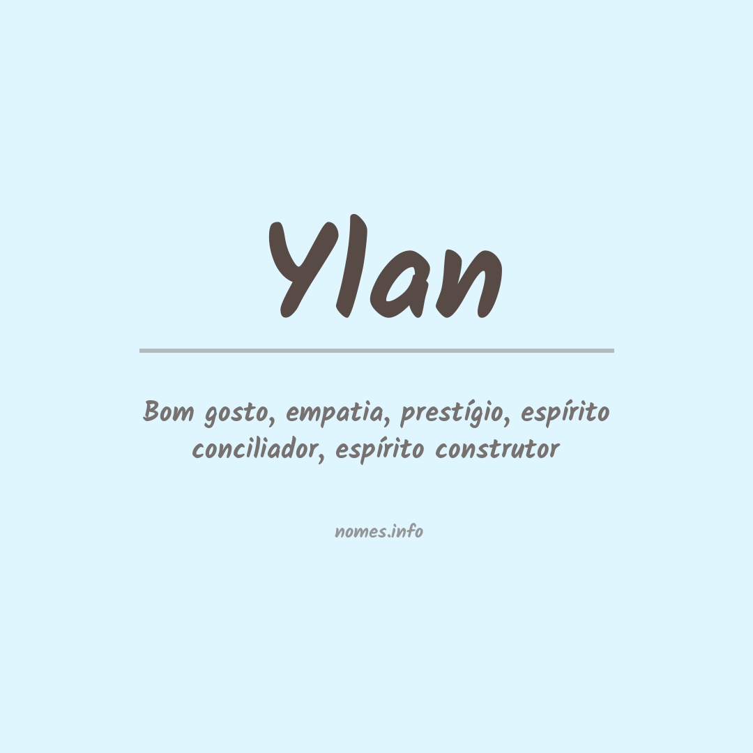 Significado do nome Ylan