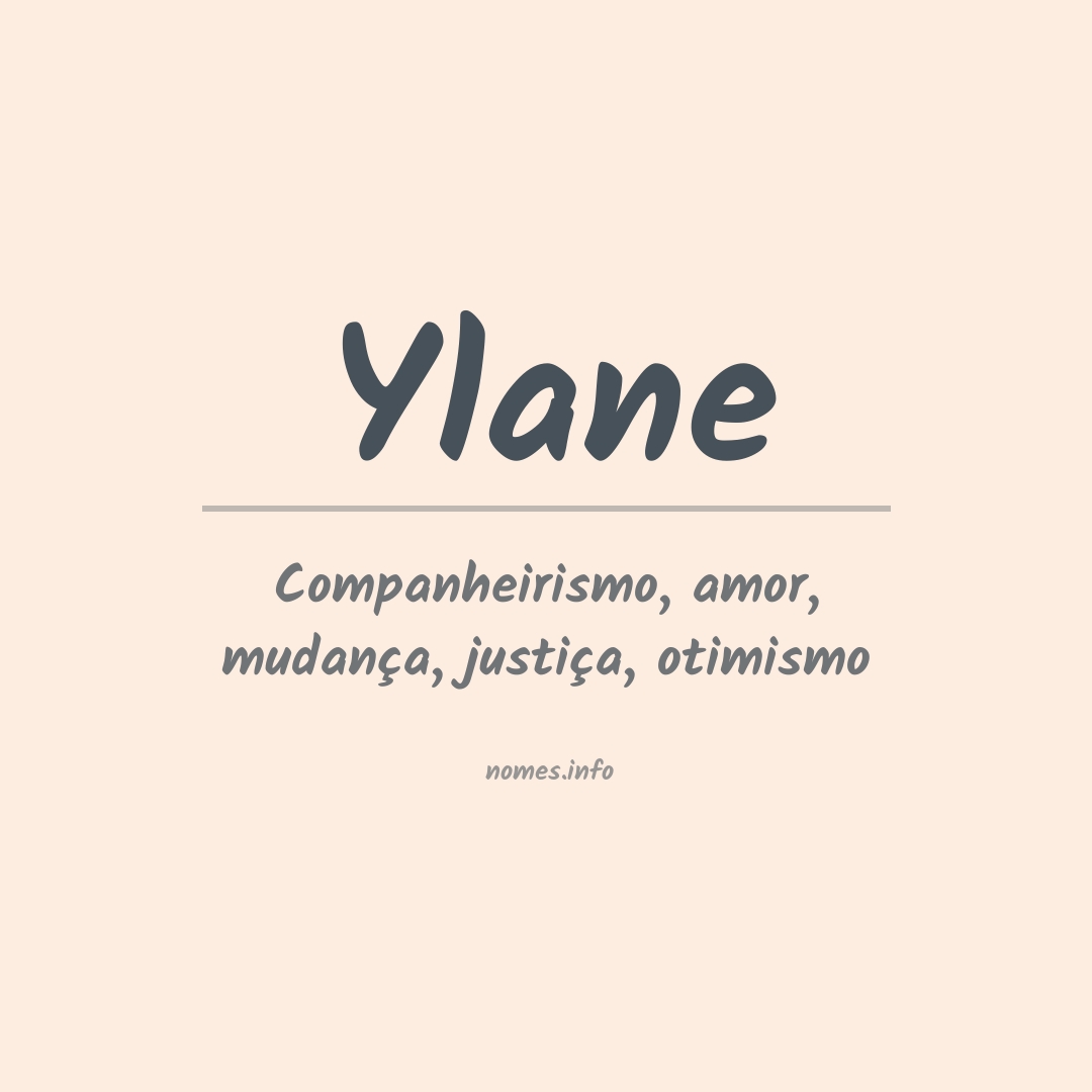 Significado do nome Ylane