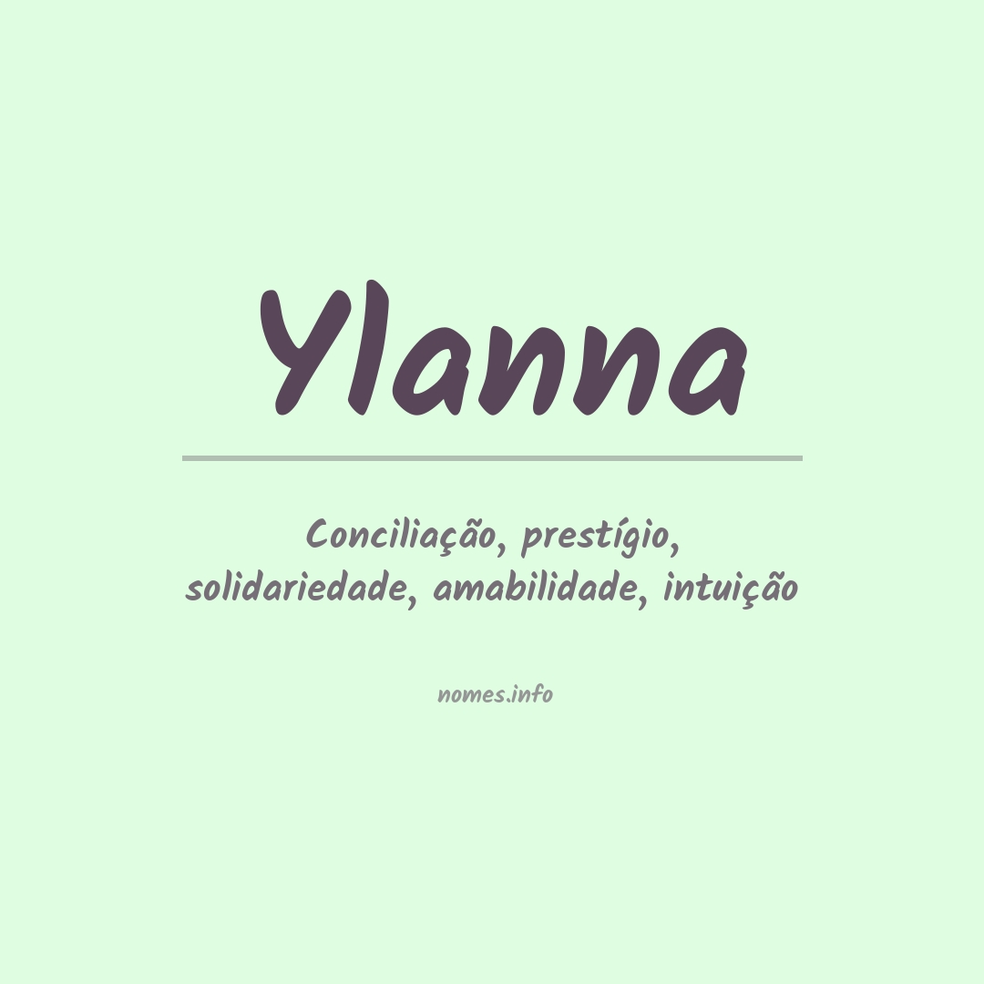 Significado do nome Ylanna