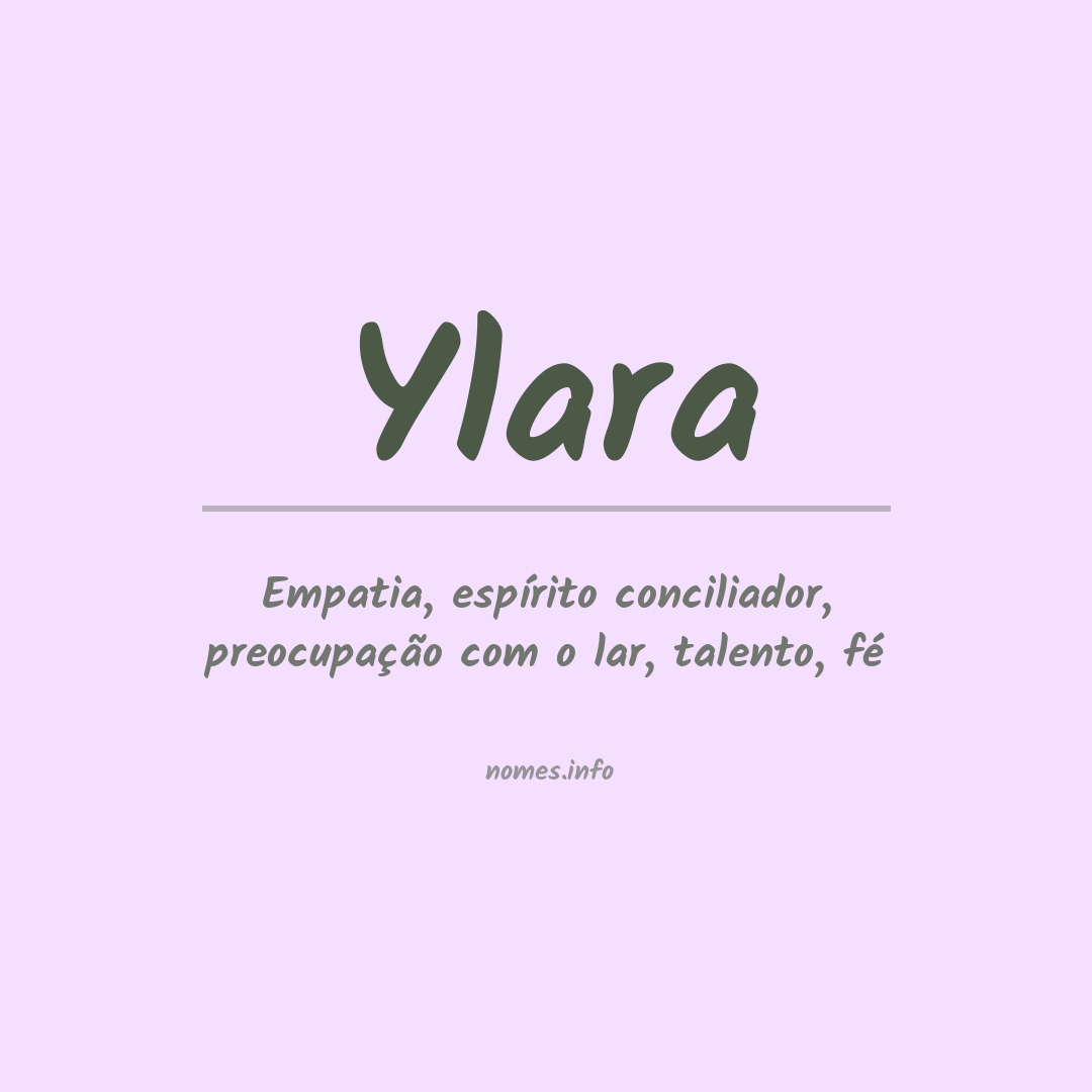 Significado do nome Ylara