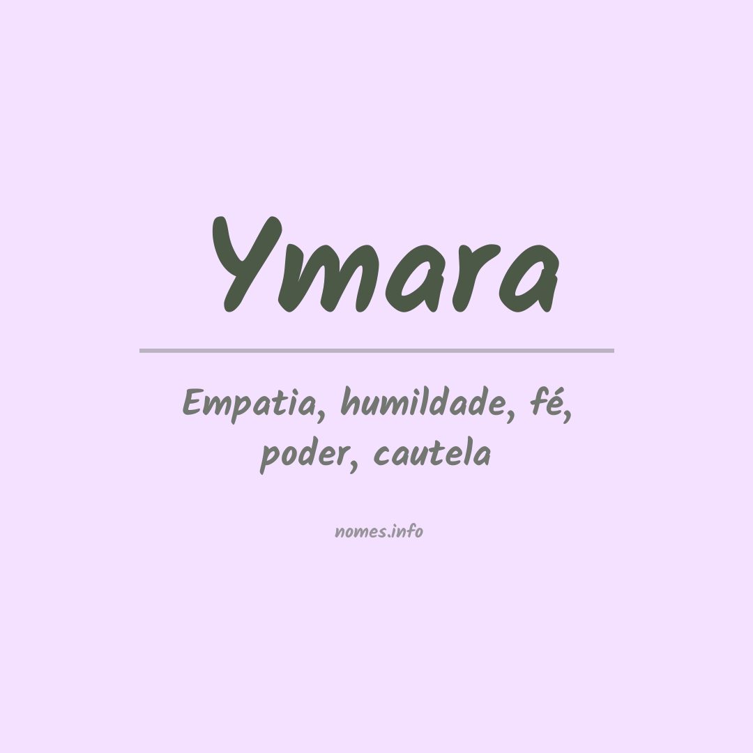 Significado do nome Ymara