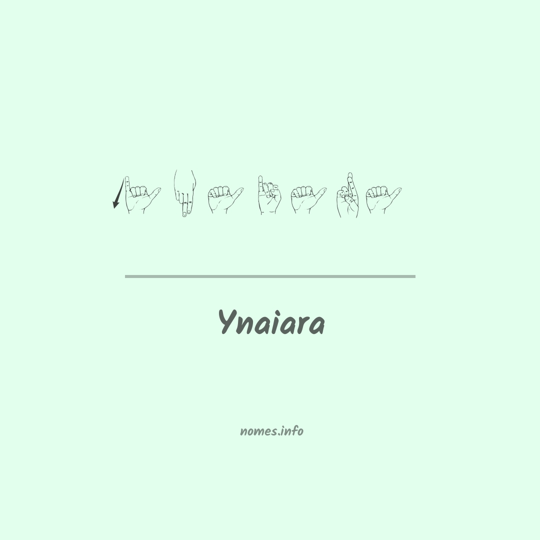 Ynaiara em Libras