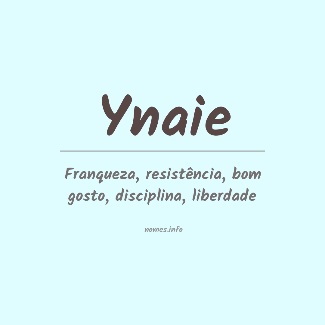 Significado do nome Ynaie