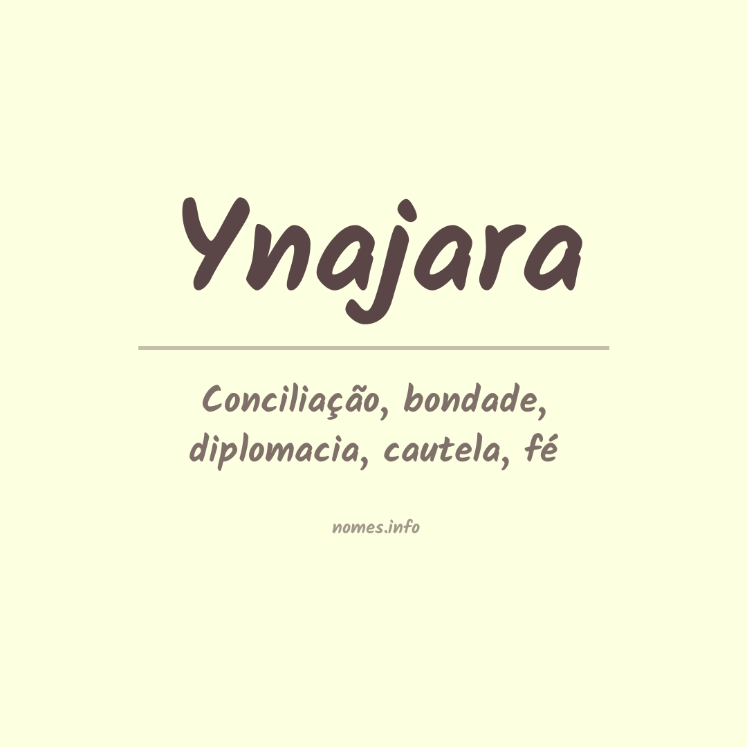 Significado do nome Ynajara