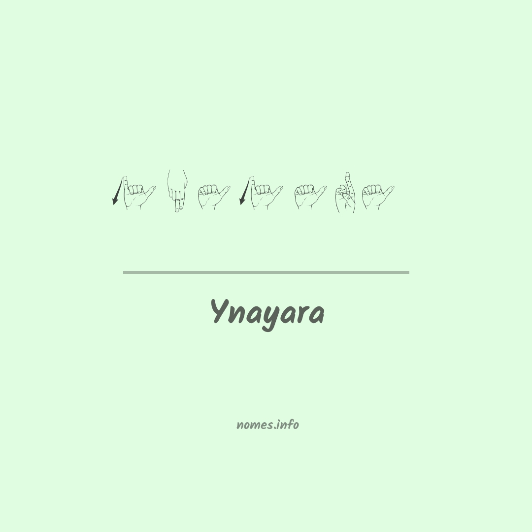 Ynayara em Libras