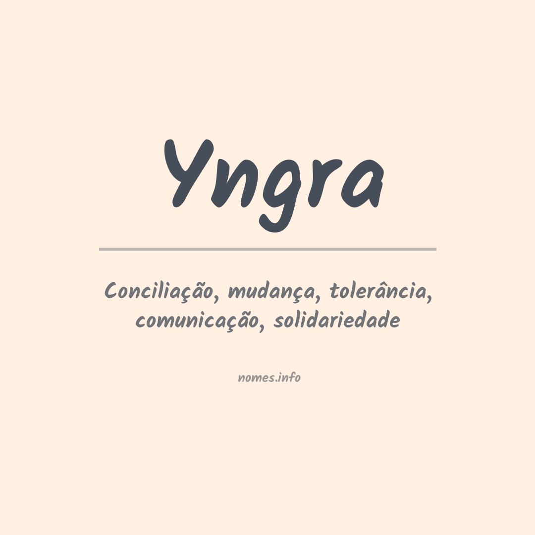 Significado do nome Yngra