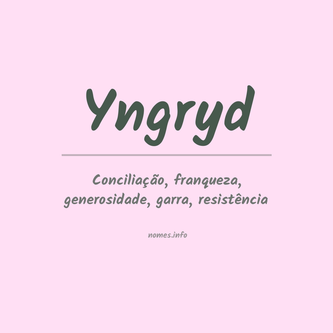 Significado do nome Yngryd