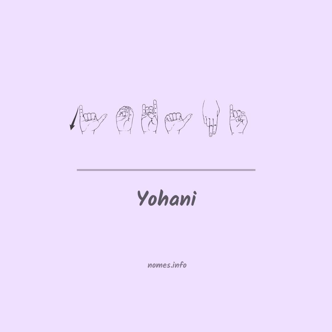 Yohani em Libras