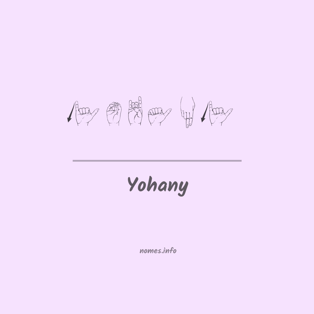 Yohany em Libras