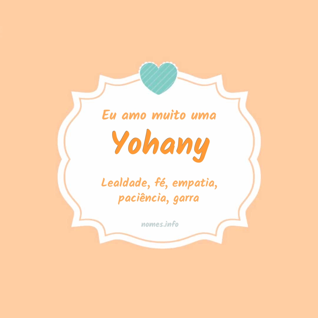Eu amo muito Yohany