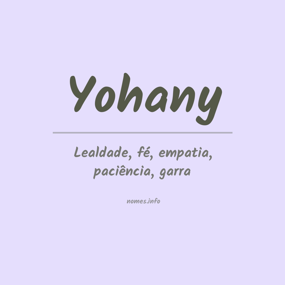 Significado do nome Yohany