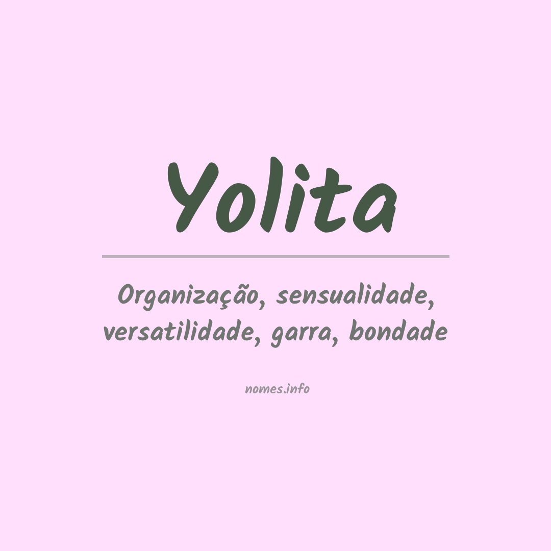 Significado do nome Yolita