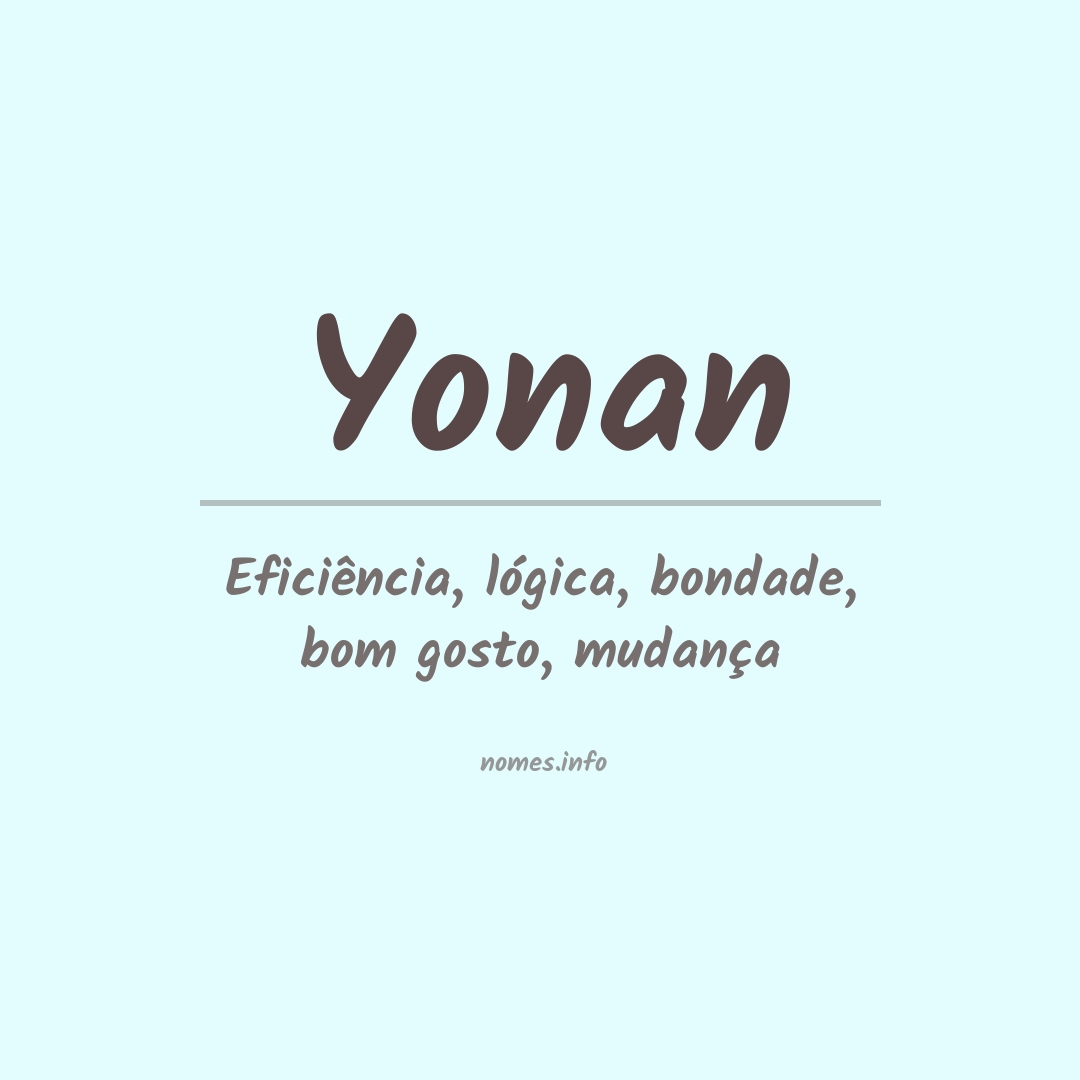 Significado do nome Yonan