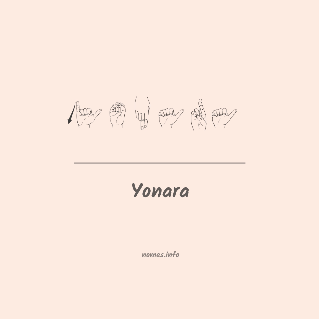 Yonara em Libras