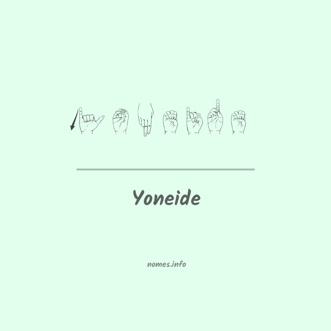 Yoneide em Libras