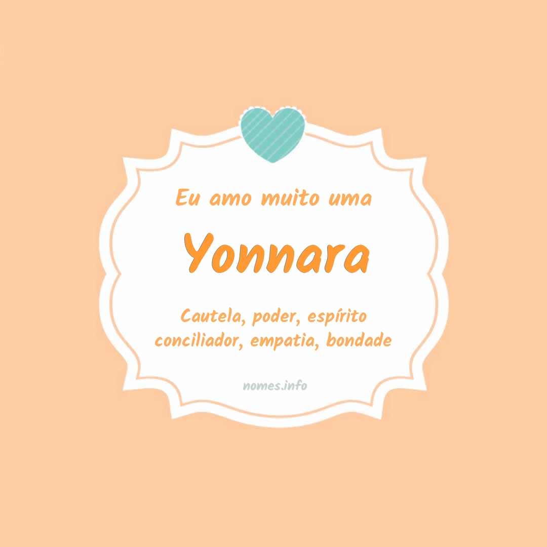 Eu amo muito Yonnara