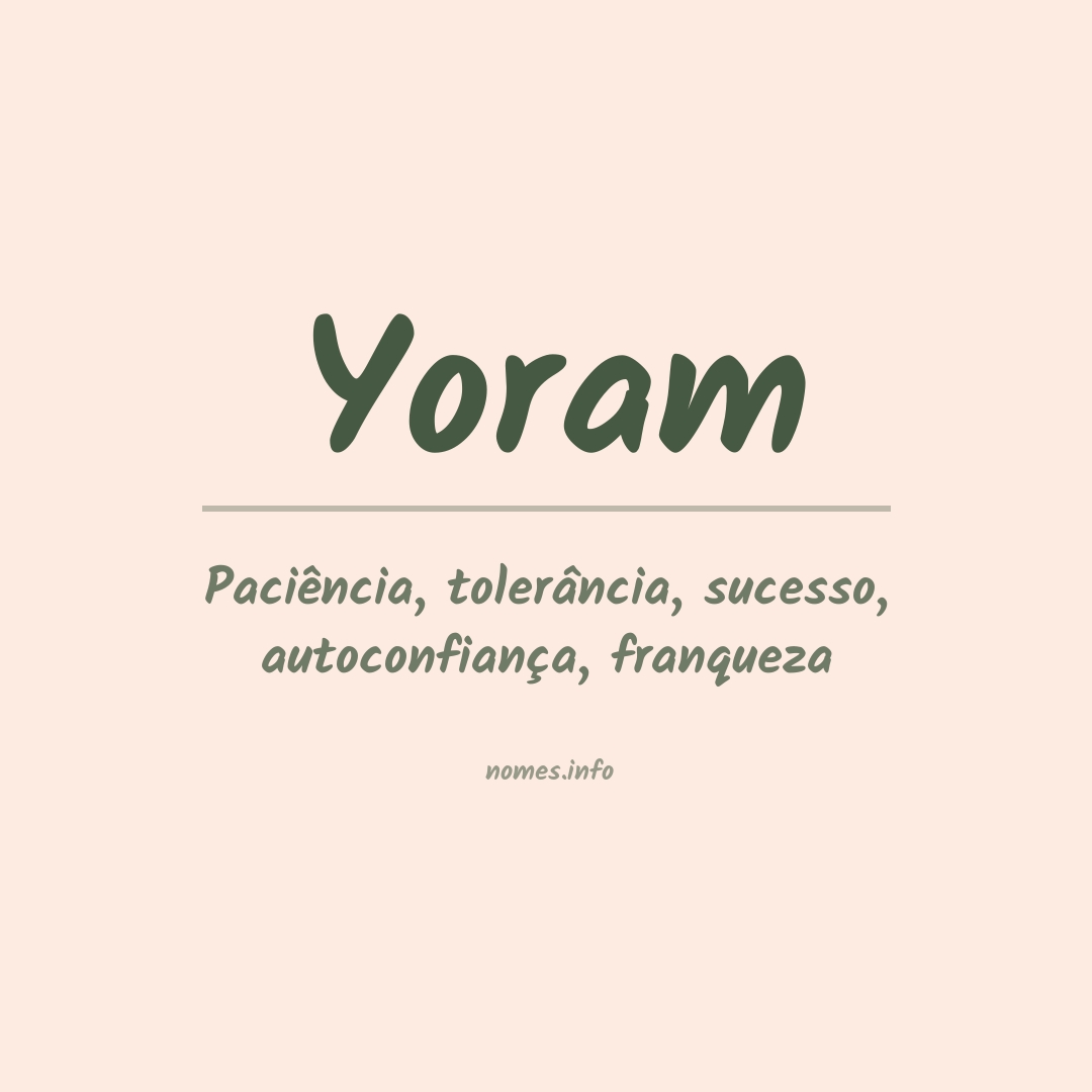 Significado do nome Yoram