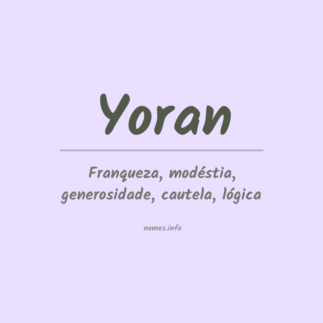 Significado do nome Yoran