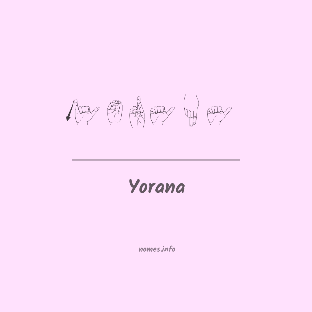 Yorana em Libras