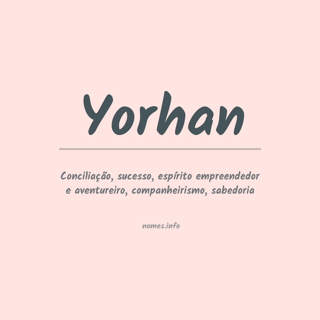 Significado do nome Yorhan