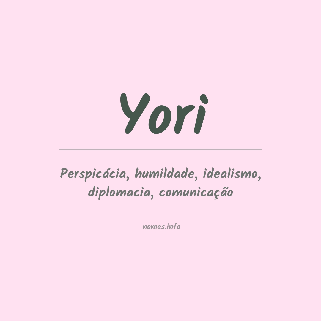 Significado do nome Yori