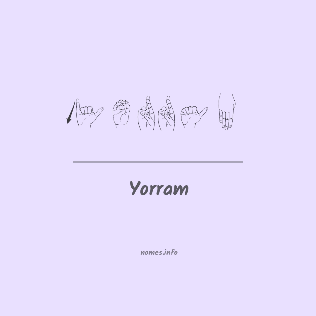 Yorram em Libras