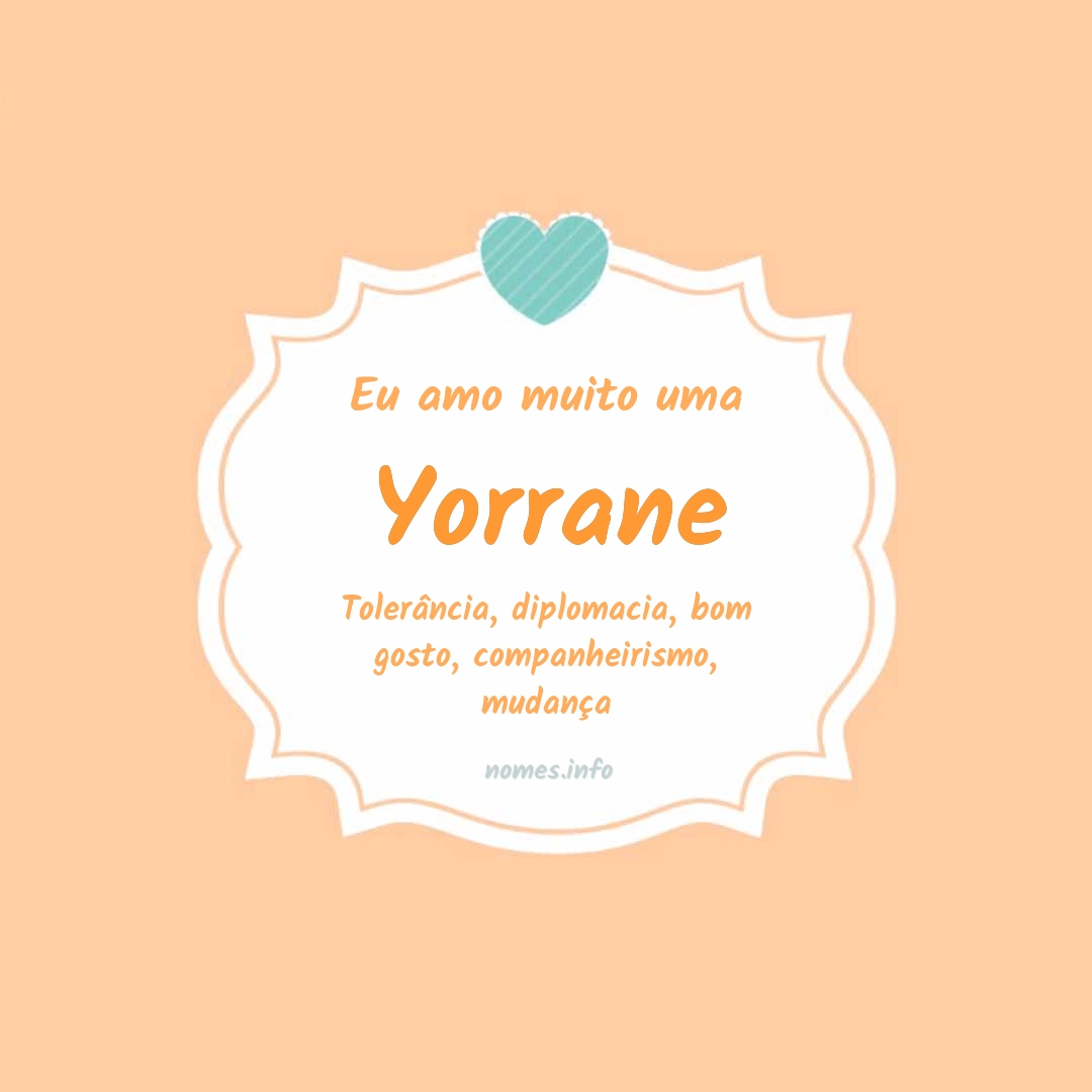 Eu amo muito Yorrane